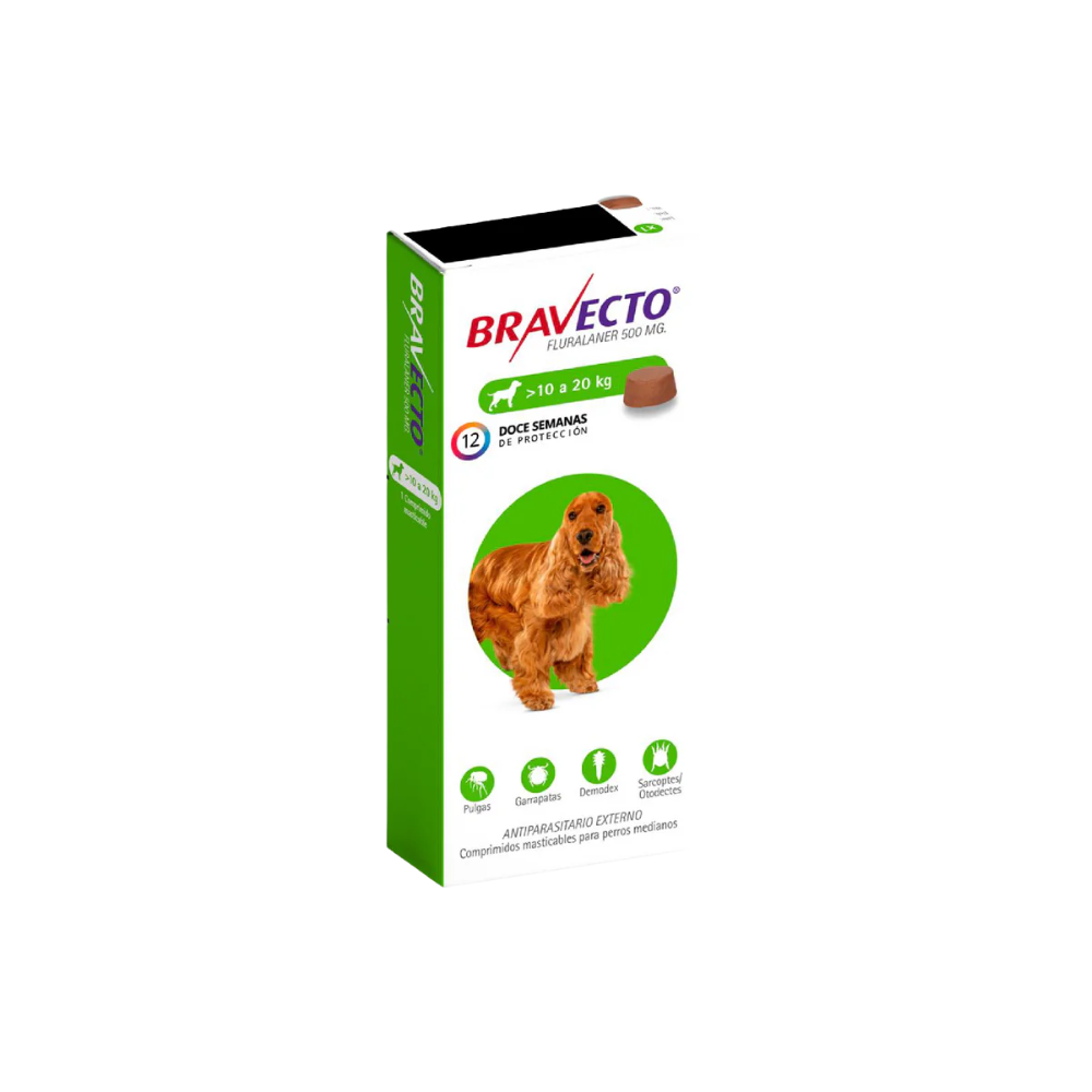 Bravecto Pastillas Perros 10 a 20kg
