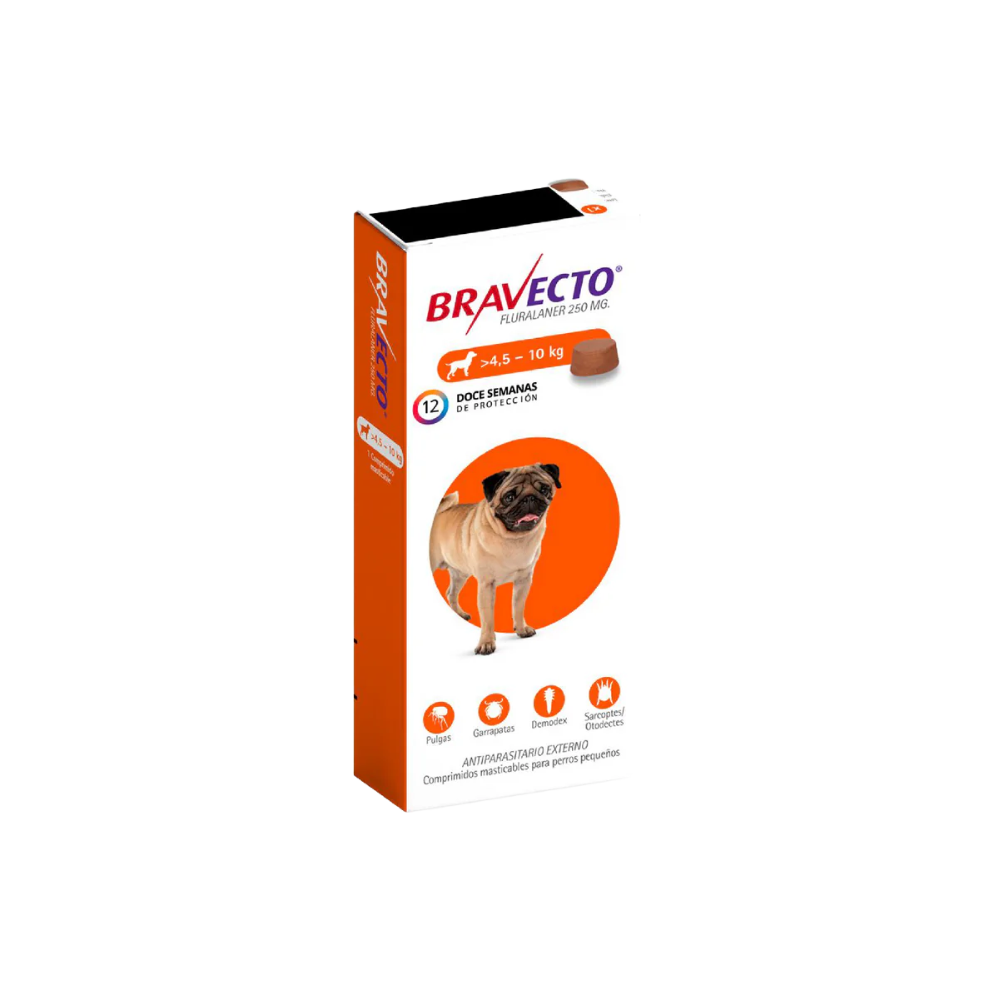 Bravecto Pastillas Perros 4.5 a 10kg