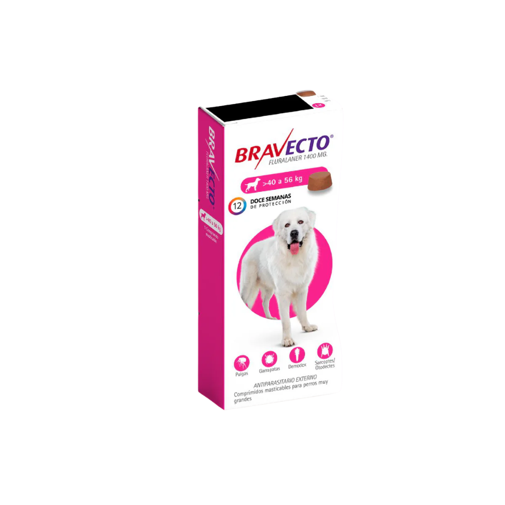 Bravecto Pastillas Perros 40 a 56kg