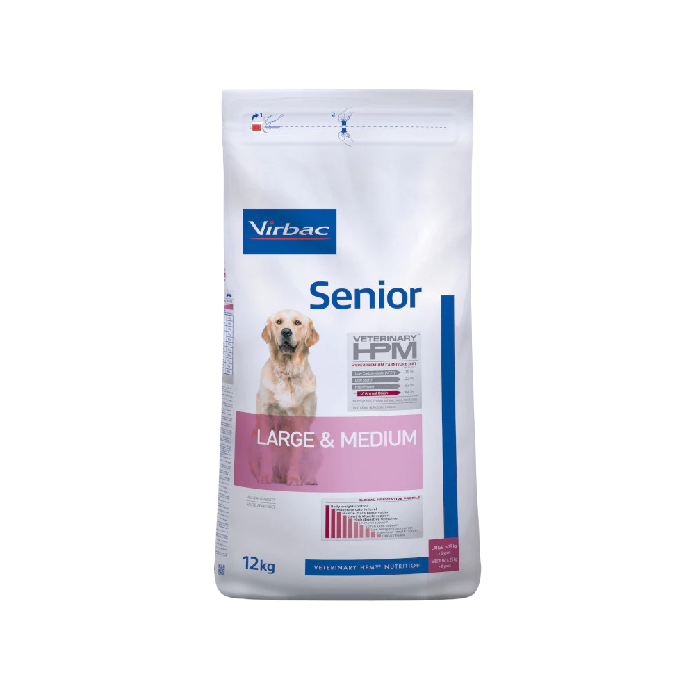 HPM Dog Virbac Senior Razas Medianas y Grandes 12 kg