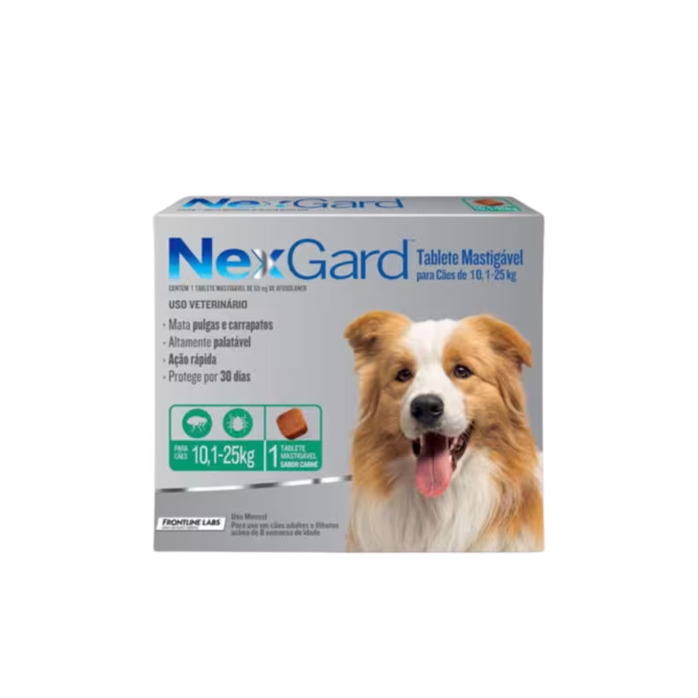 Nexgard Pastilla AntiPulgas 1 Comprimido 10 a 25 kg