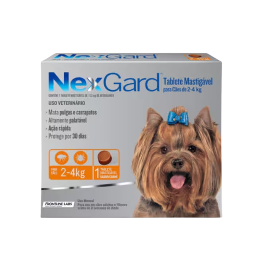 Nexgard Pastilla AntiPulgas 1 Comprimido 2 a 4 kg
