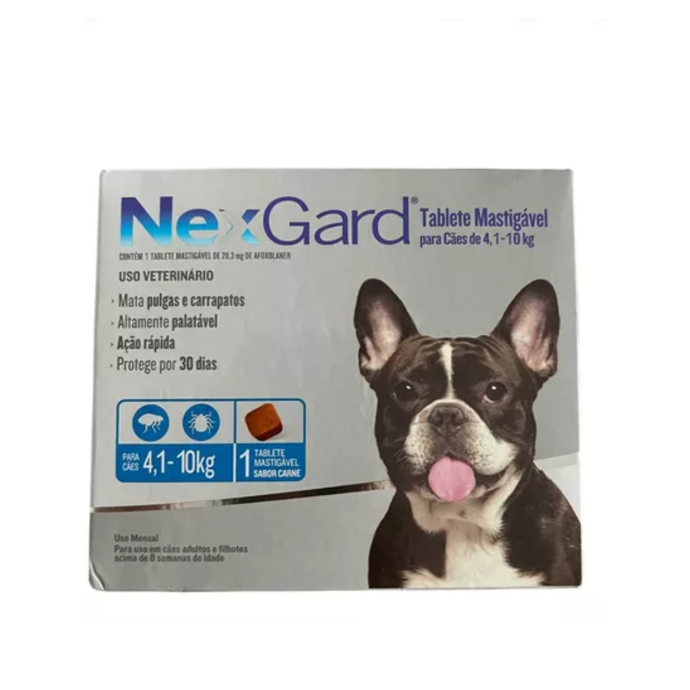 Nexgard Pastilla AntiPulgas 1 Comprimido 4 a 10 kg