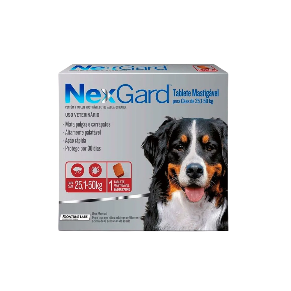 Nexgard Pastilla AntiPulgas 1 Comprimidos 25 a 50 kg