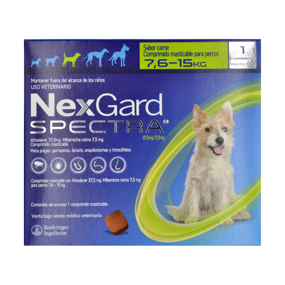 Nexgard Spectra 7.6 a 15Kg