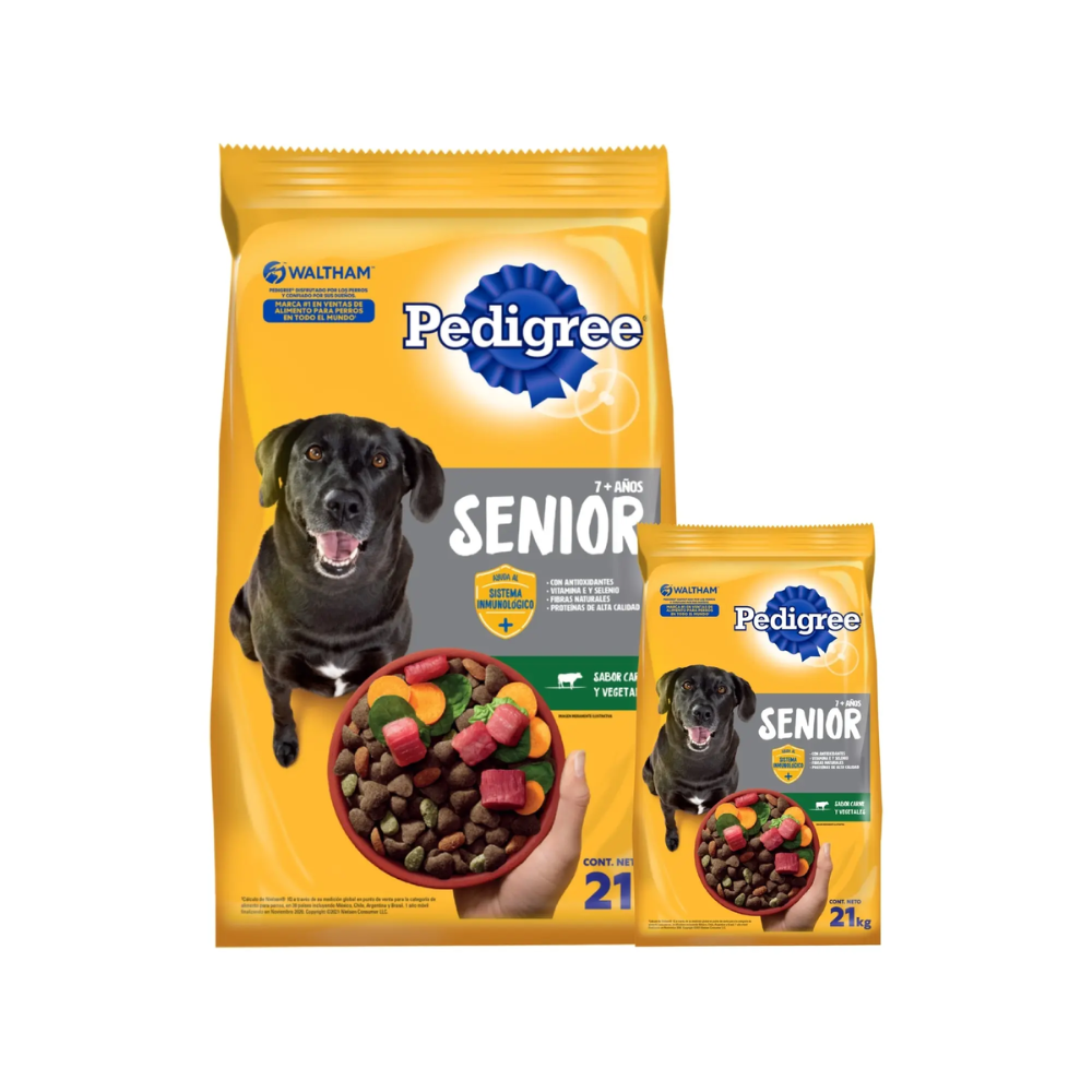 Pedigree Perro Senior +7 años – 21+1.5kg