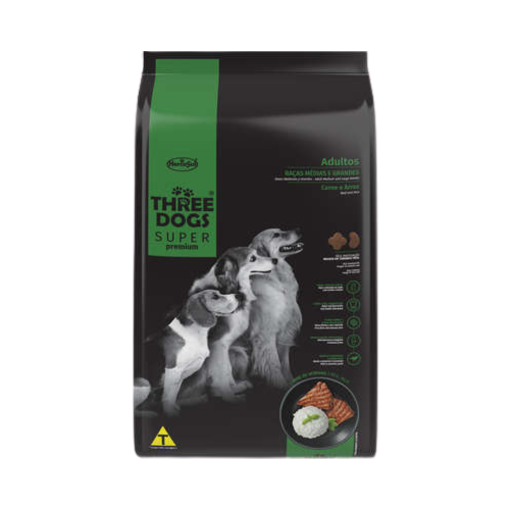 Three Dogs Razas Pequeñas Super Premium 15+2kg