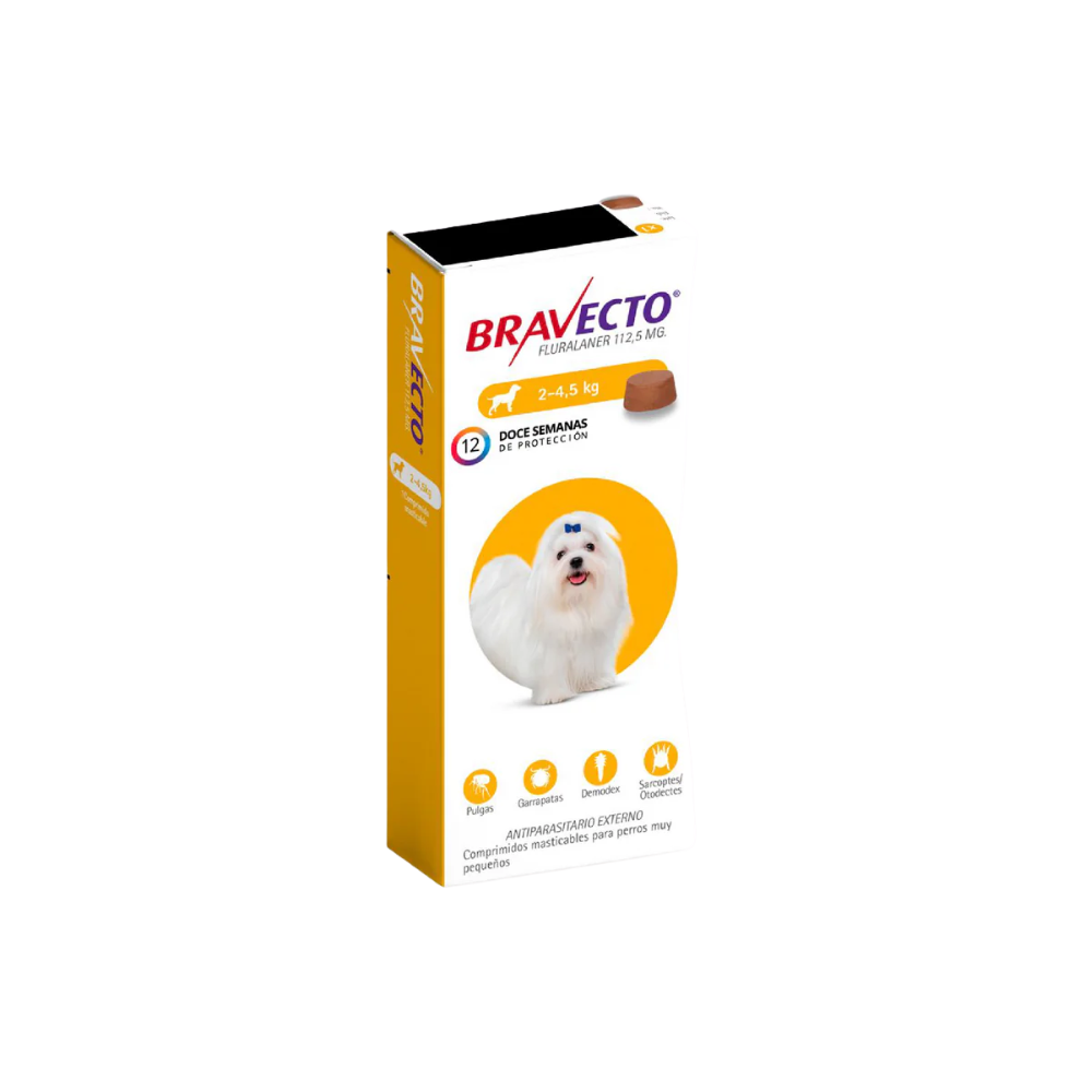 Bravecto Pastillas Perros 2 a 4.5kg