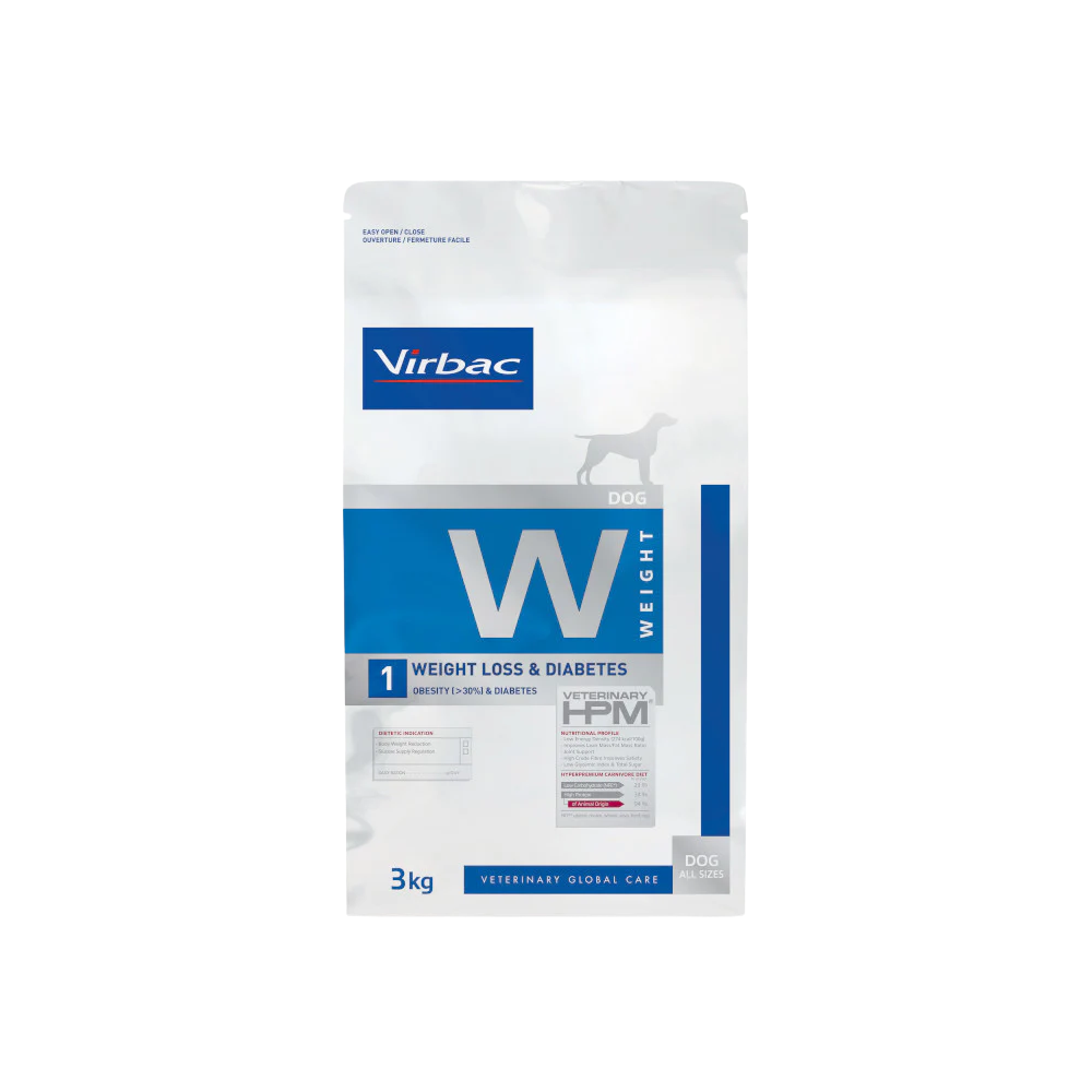 HPM Dog Virbac Diabéticos y Pérdida de peso 12kg