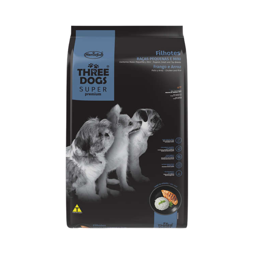 Three Dogs Superpremium Cachorro Razas Pequeñas 10kg